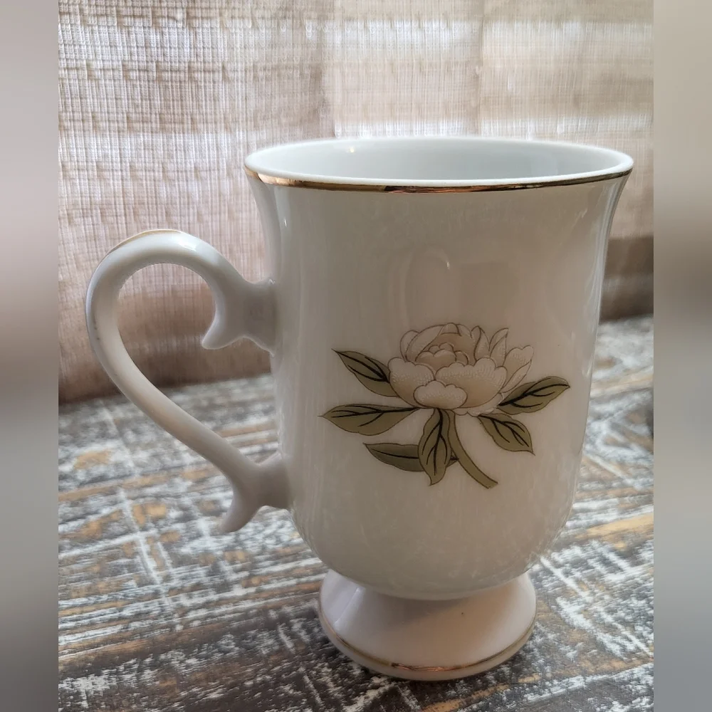 Shafford Chinese Peony Flower And  Bird Coffee Mug Vintage